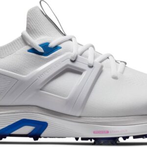 Footjoy HyperFlex (2023) Vandtætte Herre Golfsko Med Spikes - White/White/Grey - Str. 39 Normal
