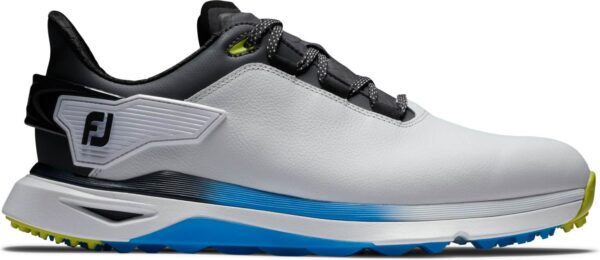Footjoy Pro/SLX Carbon Vandtætte Herre Golfsko Uden Spikes - White/Black/Multi - Str. 45 Bred