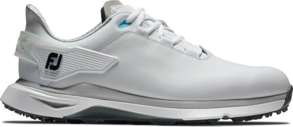 Footjoy Pro/SLX Vandtætte Herre Golfsko Uden Spikes - White/White/Grey - Str. 45 Bred