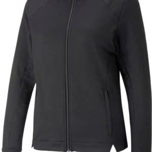 Puma Cloudspun Heather Full Zip Dame Jakke - Puma Black Heather - Str. M