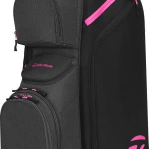 Taylormade Cart Lite Vognbag - Black/Grey/Neon Pink