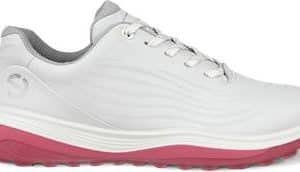 Ecco LT1 Vandtætte Dame Golfsko Uden Spikes - White/Bubblegum - Str. 37 Normal