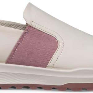 Ecco Street Vibe Slip-on Vandtætte Dame Golfsko Uden Spikes - Limestone/Blush - Str. 35 Normal