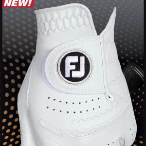 FootJoy Contour FLX Læder Herre Golfhandske - Pearl - Venstre - Str. L