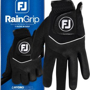 FootJoy Raingrip (2025) Regnvejr Herre Golfhandske - Black - Par - Str. L