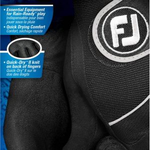 FootJoy Raingrip Regnvejr Dame Golfhandske - Black - Par - Str. L