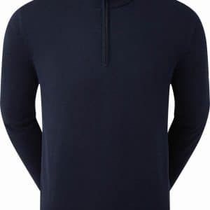 FootJoy Wool Lined 1/2 Zip Herre Pullover - Nvy - Str. S