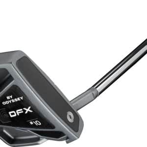 Odyssey DFX Ten S (2025) Slant Neck Putter - Chrome - Højre - Str. 33" - Odyssey DFX Pistol Standard Hvid/Grå