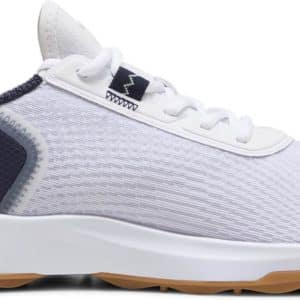 Puma Fusion Crush Sport Vandtætte Herre Golfsko Uden Spikes - Puma White/Deep Navy/Gum - Str. 44 1/2 Normal