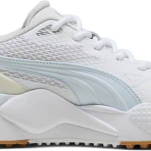 Puma Gs-X Efekt Vandtætte Dame Golfsko Uden Spikes - Puma White/Warm White/Icy Blue - Str. 36 Normal