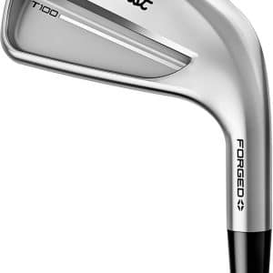 Titleist T100 Herre Jernsæt - Chrome - Venstre - 5-9, PW - True Temper AMT Tour White Stiff S300 Stål