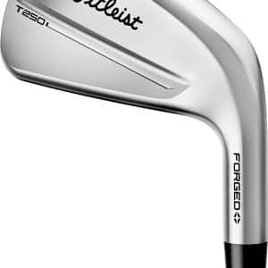 Titleist T250 Herre Jernsæt - Chrome - Venstre - 5-9, PW - True Temper AMT Black Stiff S300 Stål