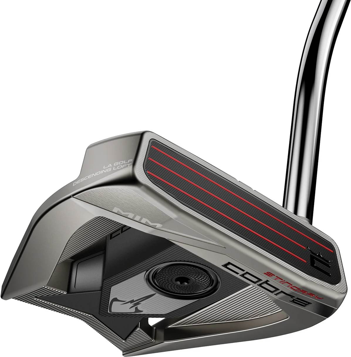Cobra MIM Stingray Single Bend Neck Putter - Silver - Venstre - Str. 34" - Super Stroke Zenergy GT (2026) 1.0 Sort/Hvid