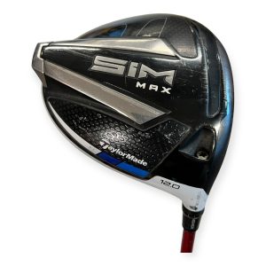 Brugt TaylorMade SIM MAX Driver / Flex Regular / Loft 12 - Driver - Brugt - Slidt Stand - SIM Max
