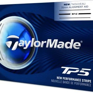 Taylormade TP5 Performance Stripe (6 bolde) (2026) Golfbolde - Hvid