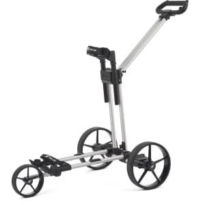 Flat Cat Ahead Elektrisk golfvogn - Brushed Silver - 36 Hullers Batteri