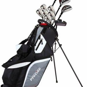 Precise M5 Herre Golfsæt - Black - Venstre - DR, FW, HY, 6-9, PW, SW, Putter - Precise M5 Regular Grafit / Stål