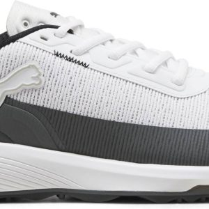 Puma Gruve Sport Vandtætte Herre Golfsko Uden Spikes - Puma White/Ash Gray - Str. 44 1/2 Normal
