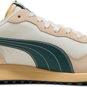 Puma Helsinki G Golfsko Uden Spikes - Frosted Ivory/Green Terrain/Light Straw - Str. 40 Normal
