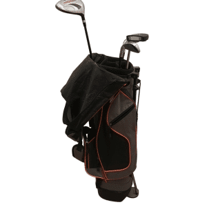 Brugt Crivit Stainless Komplet Sæt Med Bag / 8i+PW+Sw / Flex Junior / Grafit - Complete Set - Brugt - Okay Stand - Stainless